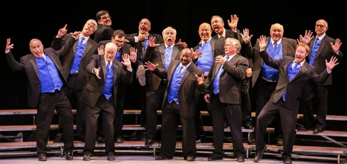 Barbergators striking a crazy pose at the Ocala Civic Theater.